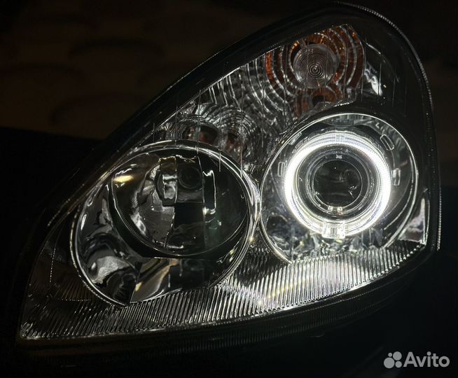 Фары Лада Приора с линзой (хром)