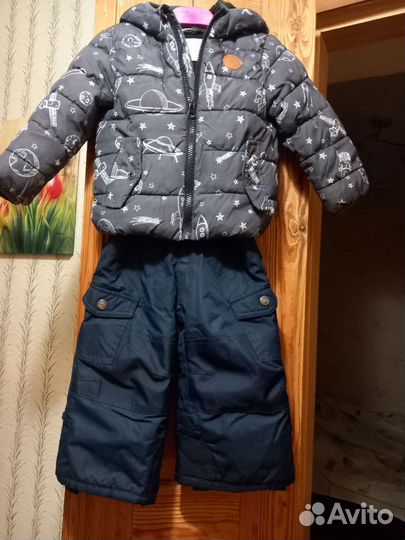 Комбинезон,утепленые штаны с утепленной курткой