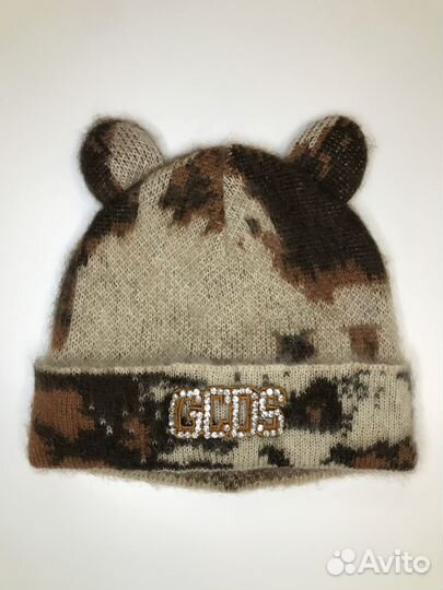 Шапка бини с ушками Gcds (0701)