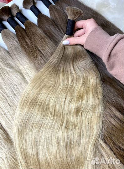 Волосы в срезе, 50см, Долями