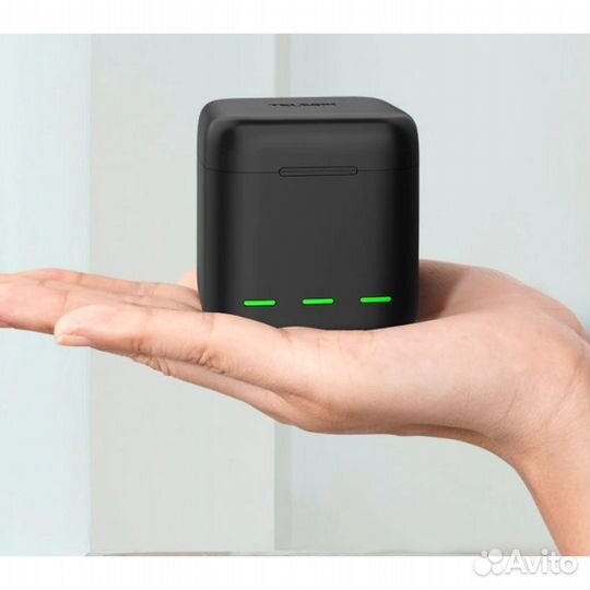 USB Зарядка кейс Telesin для 3-х акб GoPro 9/10