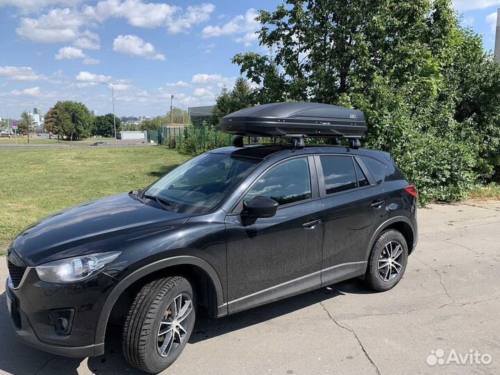 Автобокс Магнум-390 черный карбон на Mazda CX5