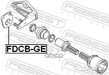 Подшипник приводного вала ford mondeo 00- fdcbge