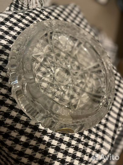 Пепельница хрустальная гдр