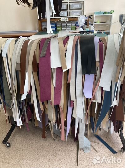 Обрезки натуральной кожи для рукоделия