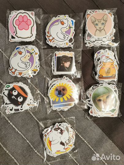 Наклейки стикеры котики