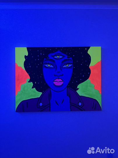 Картина акрилом на холсте 60х80