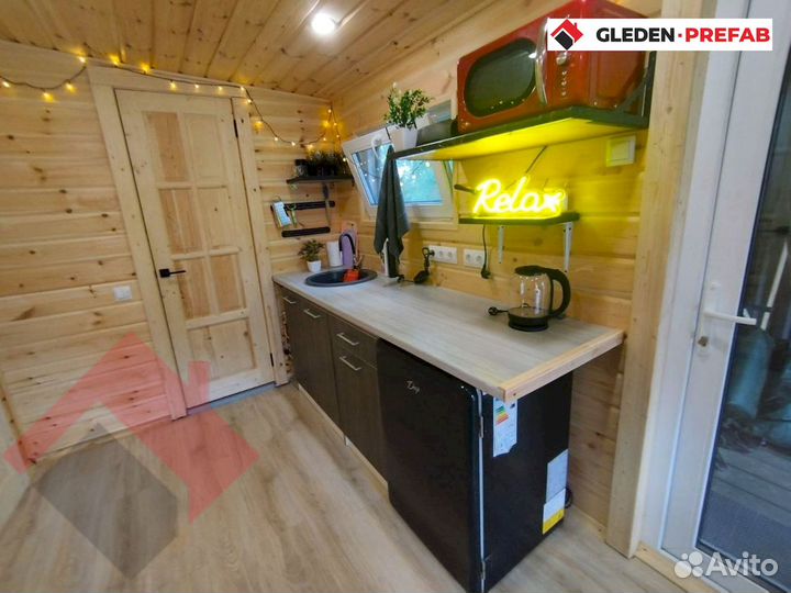 Модульный дом для глэмпинга с отделкой