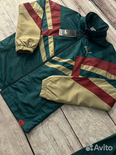 Спортивный костюм Puma винтажный в стиле ретро зеленый
