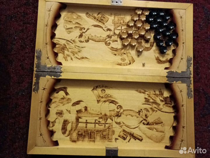 Нарды ручной работы бу