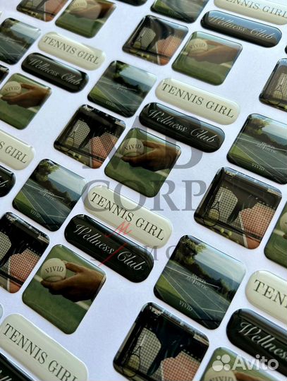 3D стикеры с логотипом