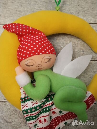 Мягкая интерьерная игрушка Эльф рождественский