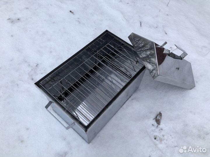 Коптильня из нержавейки 250х400х250