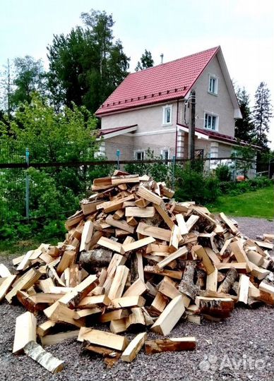 Дрова сухие навалом