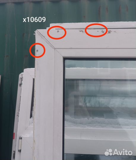 Пластиковое окно Б/У 1800(в) 1440 об х 1260(ш)