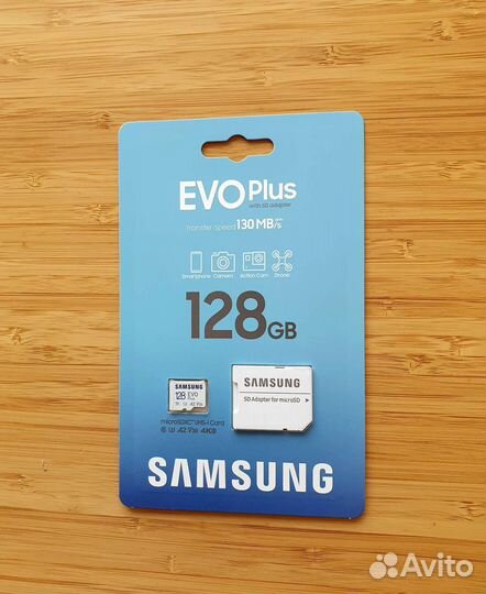 Карты памяти Samsung EVO Plus 128GB