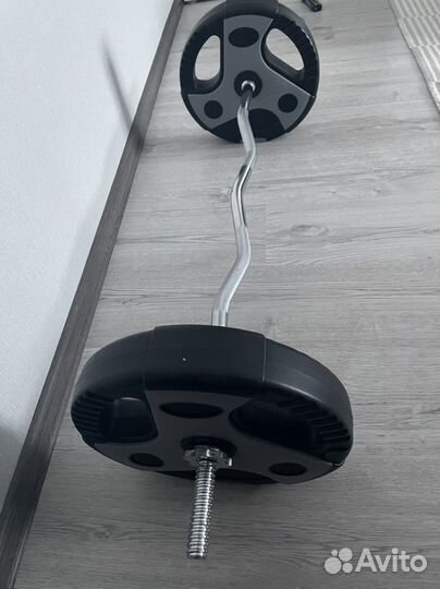 Гриф с блинами