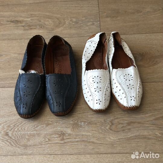 Балетки натуральная кожа 40