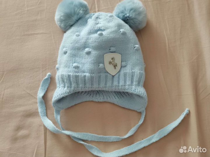Детская зимняя шапка для новорожденного