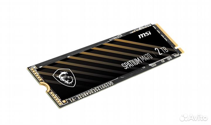 2 тб SSD M.2 накопитель MSI spatium M470