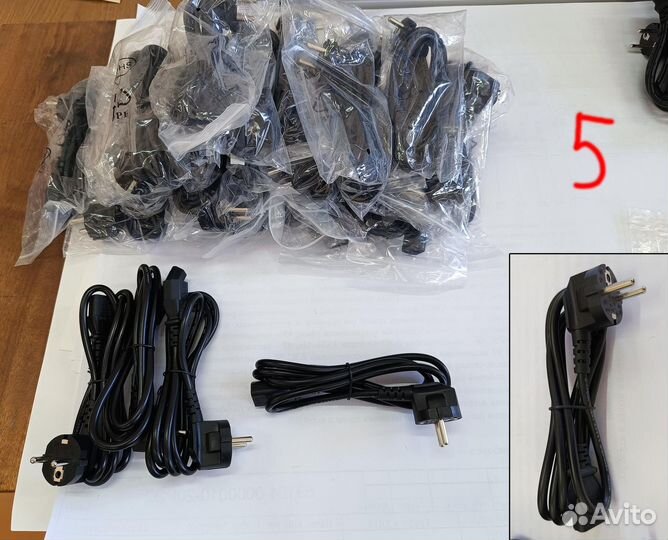 Кабель силовой компьютер - розетка 220V (10 шт.)