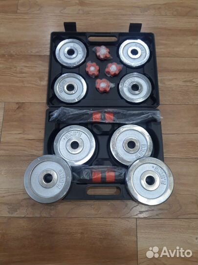 Гантели разборные в кейсе 15кг