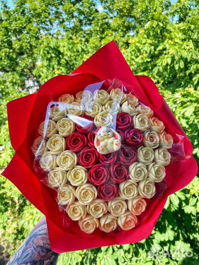 Букет из шоколадных роз