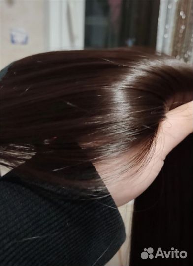 Волосы на заколках