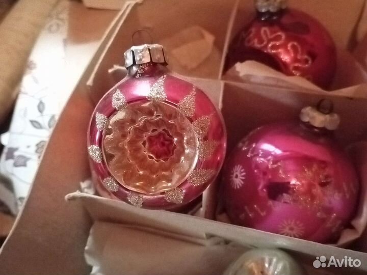 Набор ëлочных украшений ГДР