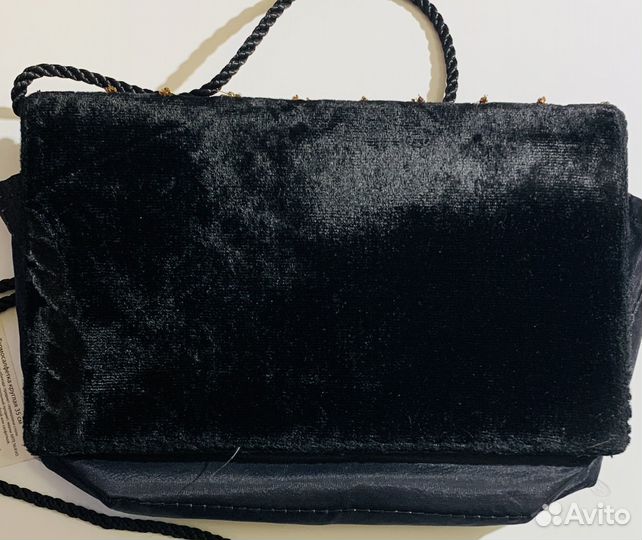Винтаж театральная сумочка клатч бархат камни