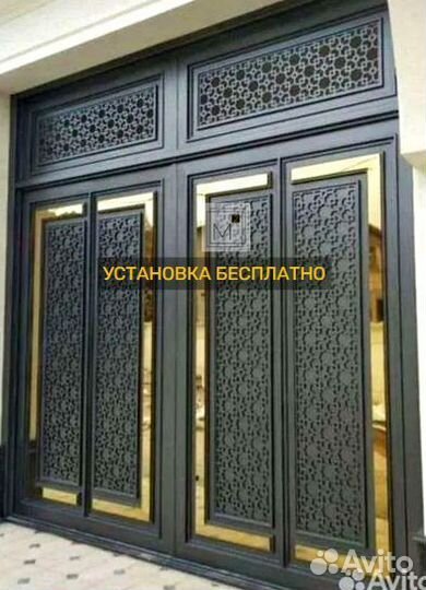 Ворота с элементами ковки на заказ