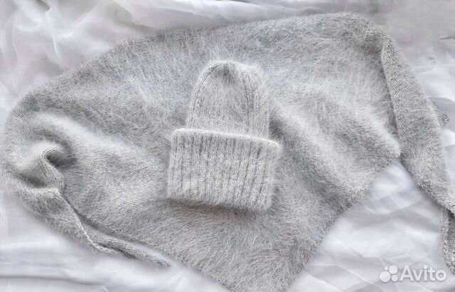 Шапочка и бактус (косынка)