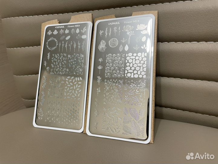 Пластины для стемпинга разные