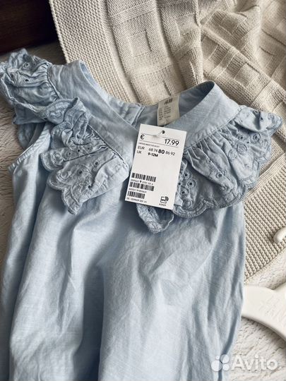 Платье для девочки hm 80, 92