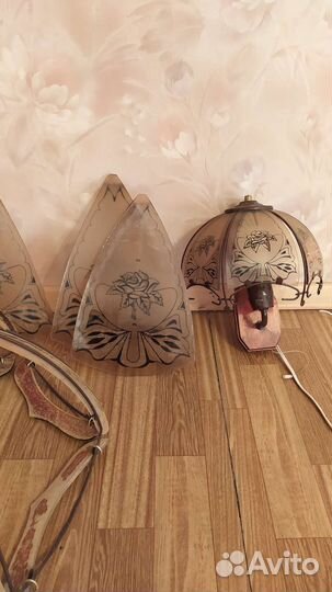 Люстра и бра винтажные под реставрацию