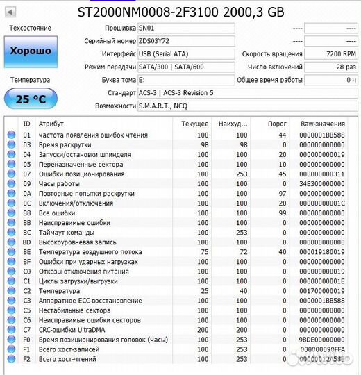 Жесткий диск seagate 2000Gb SV35