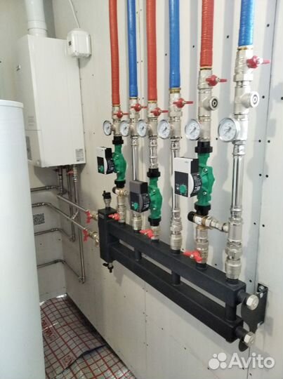 Монтаж систем отопления и водоснабжения