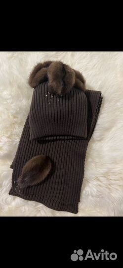 Комплект шапка и шарф