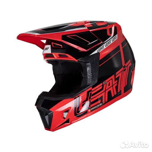 Мотошлем Leatt Moto 7.5 Helmet Kit (Red, XS, 2024