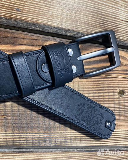 Ремень из натуральной кожи ручной работы