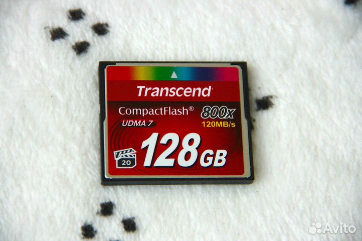 Transcend 128GB 800x 120mb/s udma7 Compact Flash