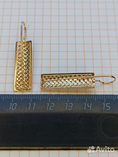 Золотые серьги 585 проба