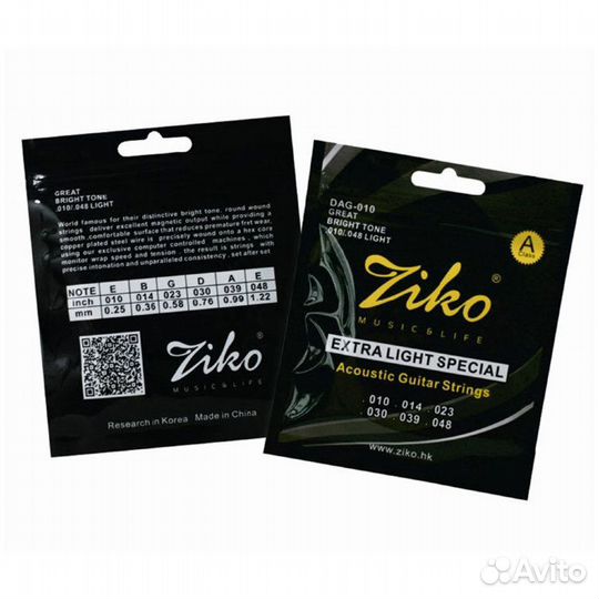 Ziko DN серия Струны для электрогитары