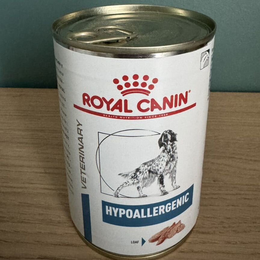 Royal canin hypoallergenic для собак 400гр 8шт