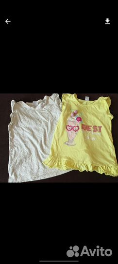 Вещи пакетом на девочку 110