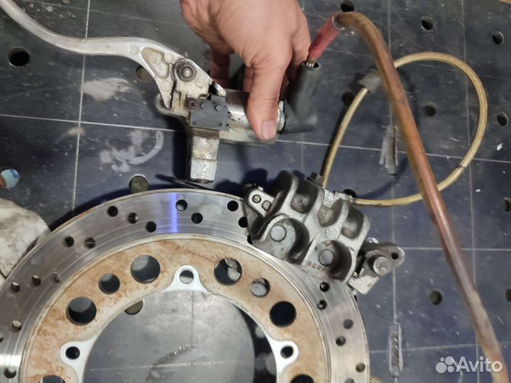 Тормоз передний в сборе honda steed