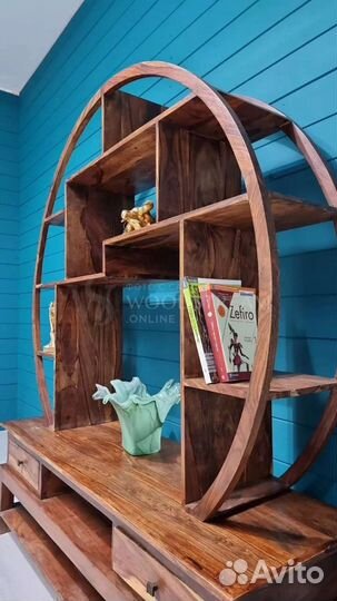 Стеллаж.Этажерка.Полка.Винтаж.Дерево.Массив.Антик