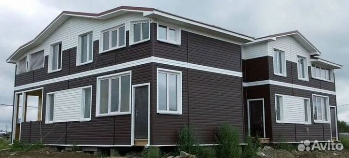 Обшивка домов саидингом фасадные роботы