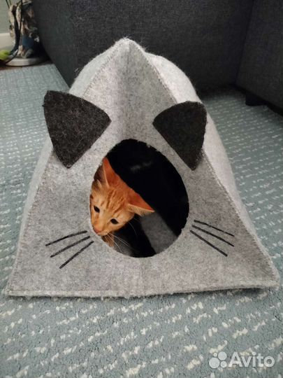Домик для кошки войлочный
