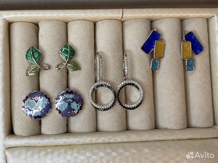 Серьги серебро